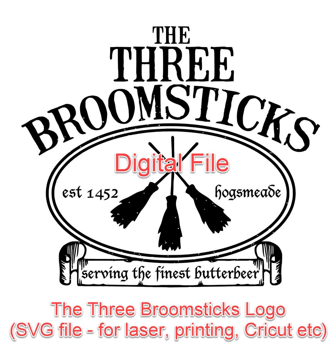Three Broomsticks SVG, Laser, Laser Cutters, Cricut, Clipart - Etsy