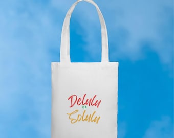 Delulu es el bolso de mano Solulu / Gen Z Meme Canvas Shopper (Descarga digital)