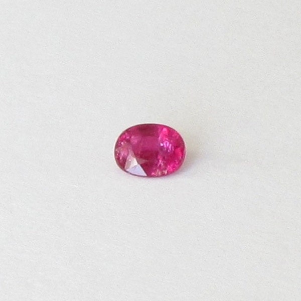 Natural Red Ruby, Unheated, Oval Cut, 0.42 carat