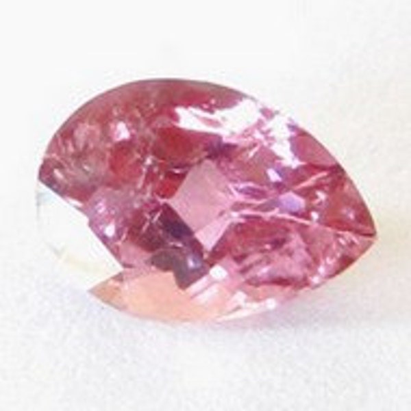 Natural Pink Tourmaline, Nigeria, Unheated, Pear 6.9x4.9x3.4 mm, 0.64 carat