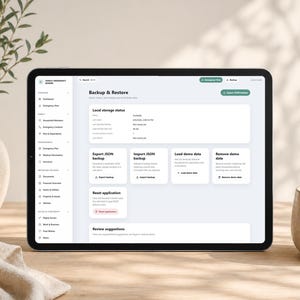 Family Emergency Binder Browser App, Just In Case Planner, Emergency Organizer, End of Life Binder, Digital Family Records, Local Storage image 19