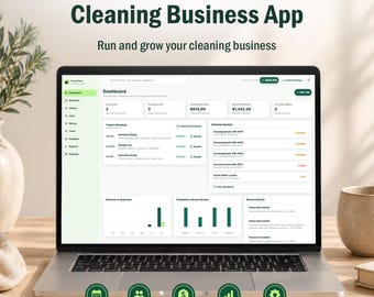 CleanFlow - Cleaning Business Command Center | Cleaning Business Management App | Client & Scheduling Tracker | Offline Browser App