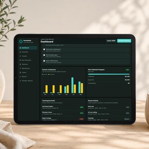 RentalHub - Webbläsarapp för spårning av hyresfastigheter, hyresbetalningar och utgiftshanterare för hyresvärdar, spårning av hyresavtal för hyresgäster, ingen Excel - digital nedladdning bild 11
