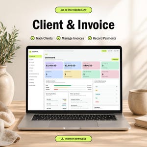 Application de navigation Client and Invoice Tracker, Payment Manager, Client CRM, Quote & Task Tracker pour les indépendants et les petites entreprises