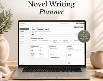Novel Writing Planner | Offline Browser App for Authors | Story Planner, Character Bible, Scene Organizer, Novel Dashboard