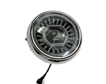 Universal 7.5inch Motorcycle LED Headlight: High/Low Beam DRL For Chopper Cafe Racer