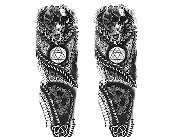 Universal Motorcycle Skull Skeleton Car Sticker Front Fork Decal Atv Scooter Off-road