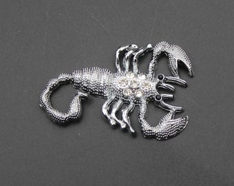 Metal Scorpion Emblem Badge Decal for Cars and Motorcycles – Golden/Silvery Finish