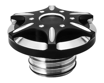 CNC Aluminum Motorcycle Fuel Tank Cap Cover For Harley Softai Road King