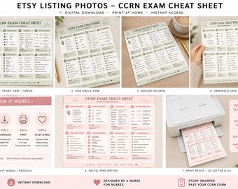 CCRN 7 day Cram Sheet | ICU  Exam Reference Sheet