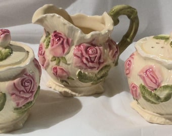 Victorian Salt and Pepper Shakers and Creamer