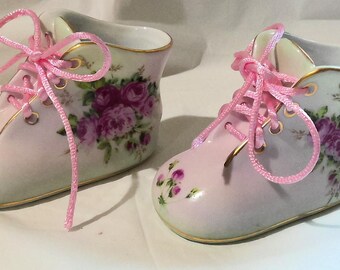 Pair of Nantucket Home Porcelain Victorian Shoes