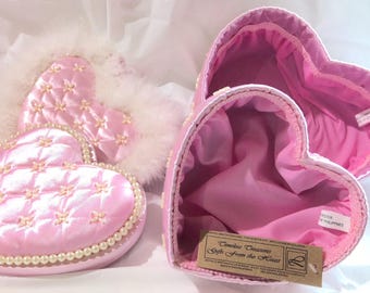 Vintage Victorian Heart Shaped Boxes