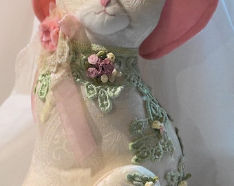 Vintage Victorian Charming Cat
