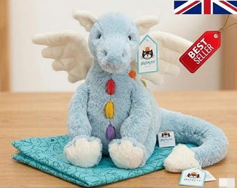 JC Dexter Dragon Plush 66cm Soft Collectible Fantasy Toy