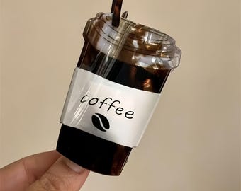 Coffee Cup Hair Clip, Creative Shark Grip, Secure Hold Accessory