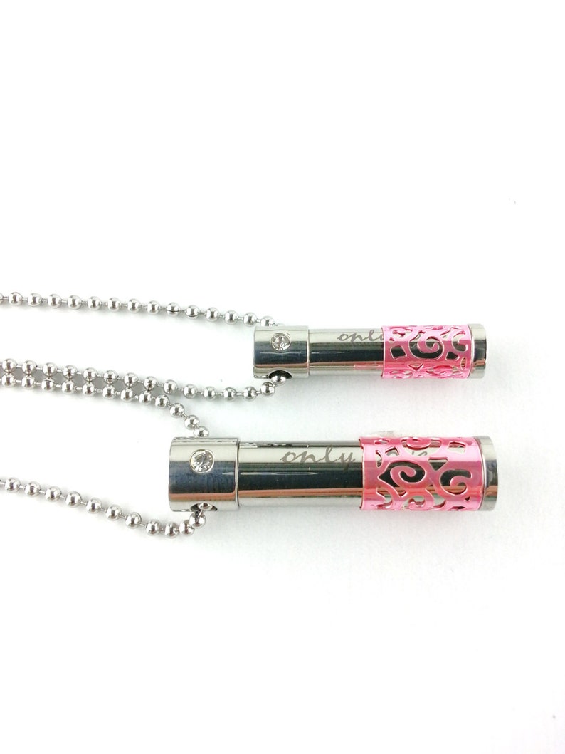 Small Silver Vial Pendant to Hold Essential Oils Ashes Only Etsy