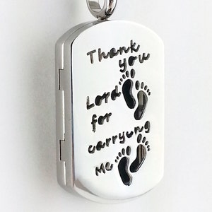 Footprints in the Sand Diffuser Necklace BUY ONE, Get one FREE