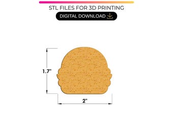 Hamburger cake pop mal STL met bakje, snijder en stamper – Cake pop mal voor 3D-printen – (Digitale download)