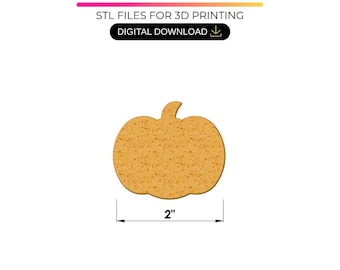 Pompoen cake pop mal STL met bakje, uitsteker en stamper – Cake pop mal voor 3D-printen – Halloween cake pop (digitale download)
