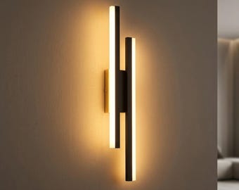 Battery Operated LED Wall Lamp | Rechargeable Wireless Wall Sconce | Dimmable Touch Light with Remote | Modern Bedroom & Hallway Lighting