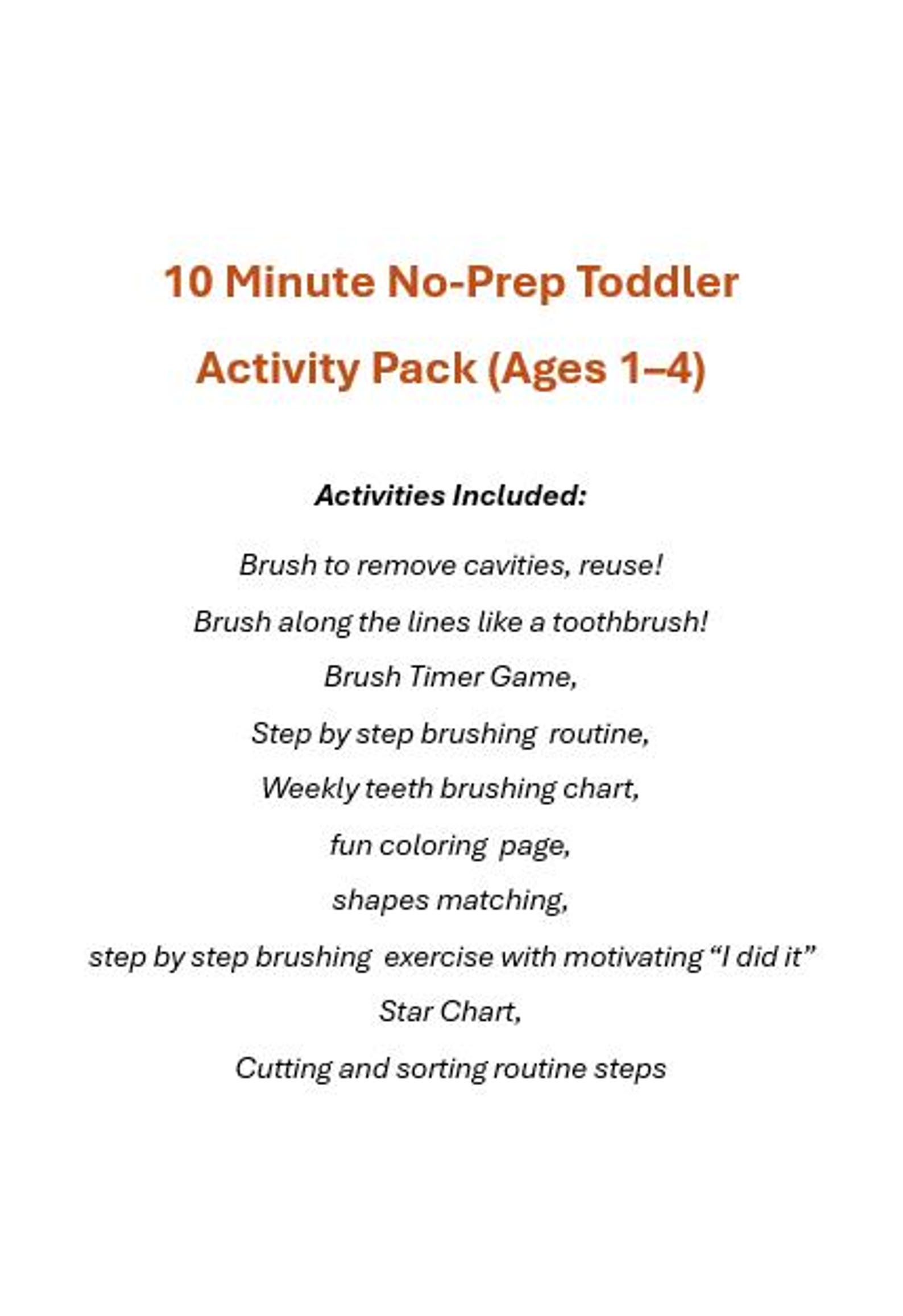 Printable Brushing Teeth Activity Pack | Dental Hygiene Chart ...
