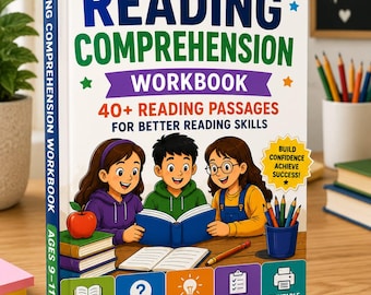 Ages 9-11 Reading Comprehension Workbook: 40+ Passages, Critical Thinking (PDF)