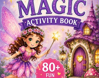 Fairy Activity Book for Kids Ages 7-10 | Printable Fairy Games, Coloring Pages & Puzzles | Fairy Activity Pack | Instant Download