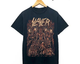 Vintage Slayer Clash of the Titans 1991 Tour Black Cotton T Shirt