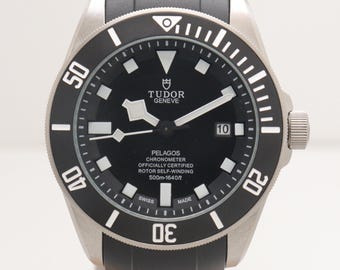 Tudor Geneve Automatic Black Dial Refurbished Men's Wristwatch. | Gift For Him.