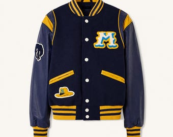 Chaqueta universitaria Western con flecos para mujer, chaqueta universitaria personalizada, abrigo bomber vaquero.