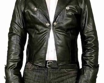The Fiend Bray Wyatt Leather Jacket Men Black Gothic Tailcoat Coat WWE Inspired Cosplay Costume Horror Halloween Leather Outerwear
