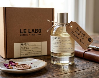 Le Labo Rose 31 Eau de Parfum 100 ml | Étiquette cadeau personnalisée | Spray naturel | Parfum de luxe unisexe