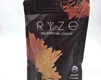 Café aux champignons RYZE Mélange bien-être biologique et adaptogène USDA
