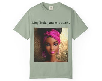 Muy linda para este estrés T-shirt | Doll portrait, Spanish