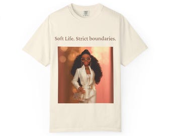 Soft Life Strict Boundaries T-shirt | Fashion Doll Illustration Tee