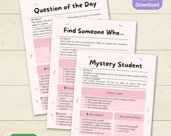 No Prep English Speaking Routine | Oral English Activity for Grades 4 and 5 | ESL Printable Worksheet | No Preparation English Routine for Primary School