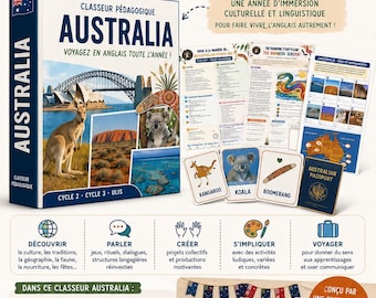 Australian English Teaching Resource Pack | Cycle 3 | 5 Projects - Cultural Immersion | Ready-to-Use Printable PDF Teacher Resource