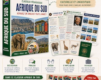 English Pedagogical Workbook for South Africa | Cycle 3 | 5 Projects - Cultural Immersion | Ready-to-Use Printable PDF Teacher Resource