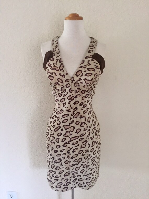Michael Hoban North Beach Cheetah Print Suede Leat
