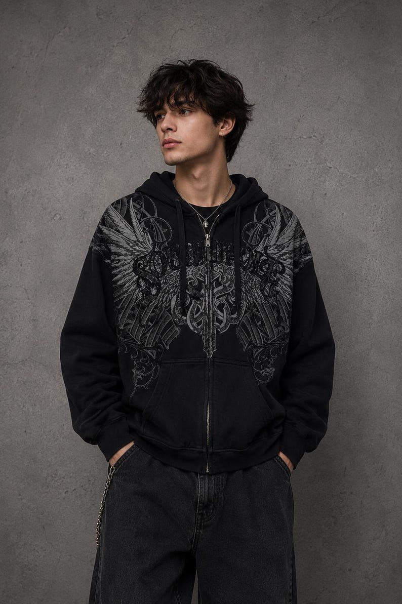 gothic hoodie, y2k hoodie, grunge hoodie, emo hoodie, streetwear hoodie, zip up hoodie, oversized hoodie, black hoodie, cyber y2k, vintage hoodie, graphic hoodie, unisex hoodie, punk hoodie