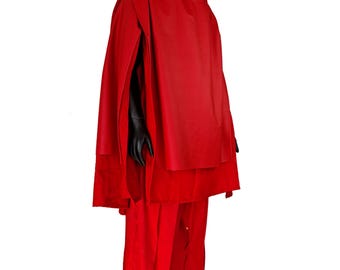 The Stranger The Acolyte Qimir Costume Front Poncho made with wool