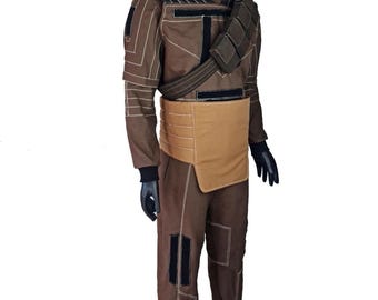 Inspired by SW Mandalorian Beskar costume with cross belt