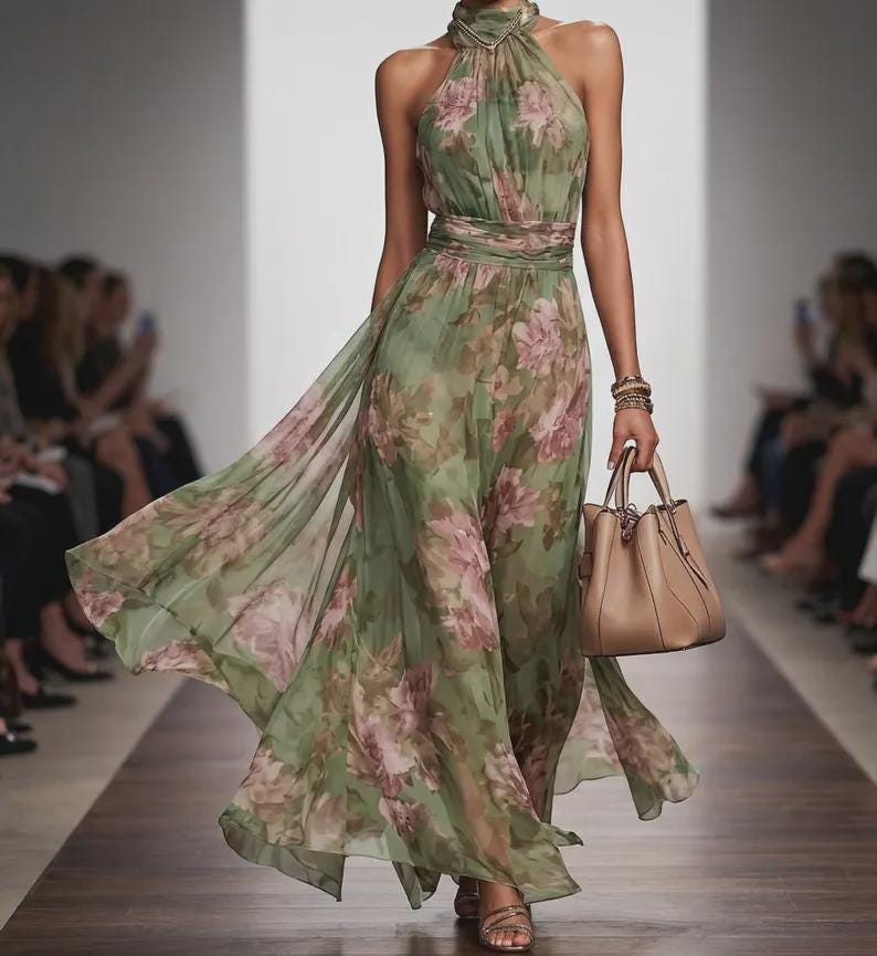 Floral Slit Dress - Etsy Floral Slit Dress - Etsy