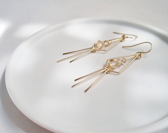 Cyra Earrings | Austrian Crystal | 14k Gold-filled