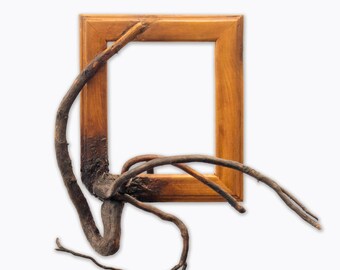 Spiral Branch – Driftwood Frame 8x10 | Sculptural Wood Frame | Organic Modern Wall Art