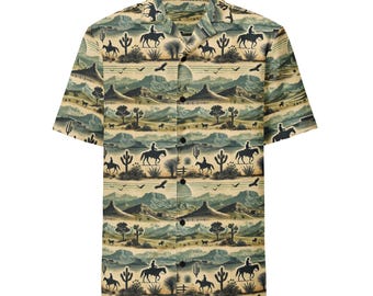 Camisa abotonada con estampado integral de Big Sky