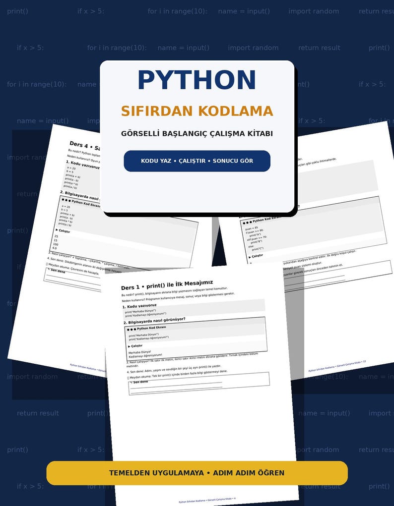 Python-Programmierübungsbuch für Anfänger | Python Schritt für Schritt lernen | Druckbares PDF | Programmierübungsbuch Bild 2