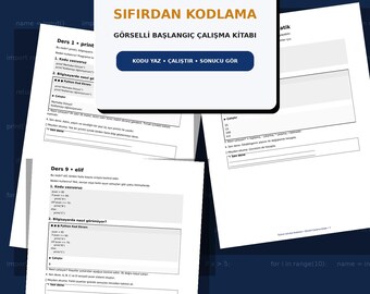 Python Coding Workbook for Beginners | Learn Python Step by Step | Printable Coding PDF | Programming Workbook