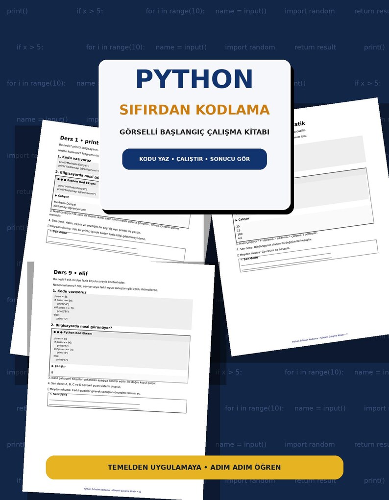 Python-Programmierübungsbuch für Anfänger | Python Schritt für Schritt lernen | Druckbares PDF | Programmierübungsbuch Bild 1